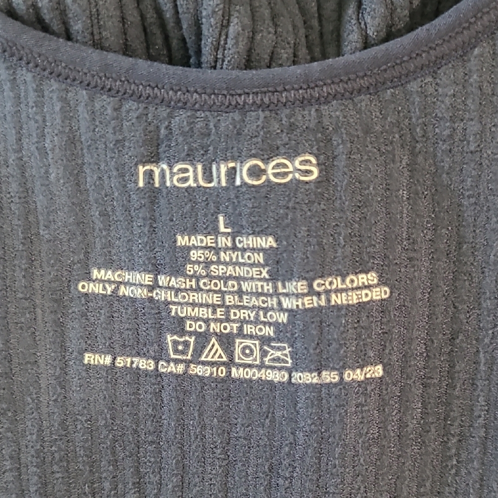 Maurices Navy Ribbed Bra - Picture 5 of 5